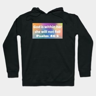 Bible Verse Psalm 46:5 Hoodie